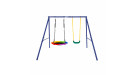 Качели уличные с воротами UNIX Kids двойные 80+40 см Color